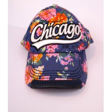 Chicago Robin Ruth Snapback Baseball Cap Floral Print Adjustable EUC  eb-45820614